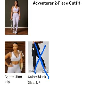 Fabletics Lavender Sports Bra